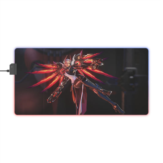 Vengeance Mercy Overwatch 2  LED Gaming Mouse Pad