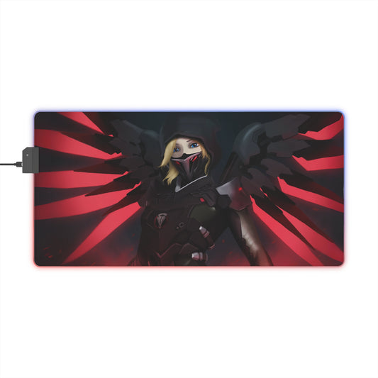 Dark Mercy Overwatch 2  LED Gaming Mouse Pad