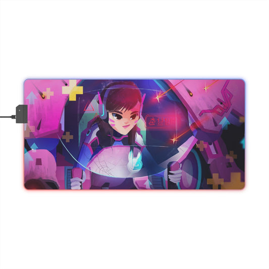 D.va 002 - Overwatch 2 LED Gaming Mouse Pad