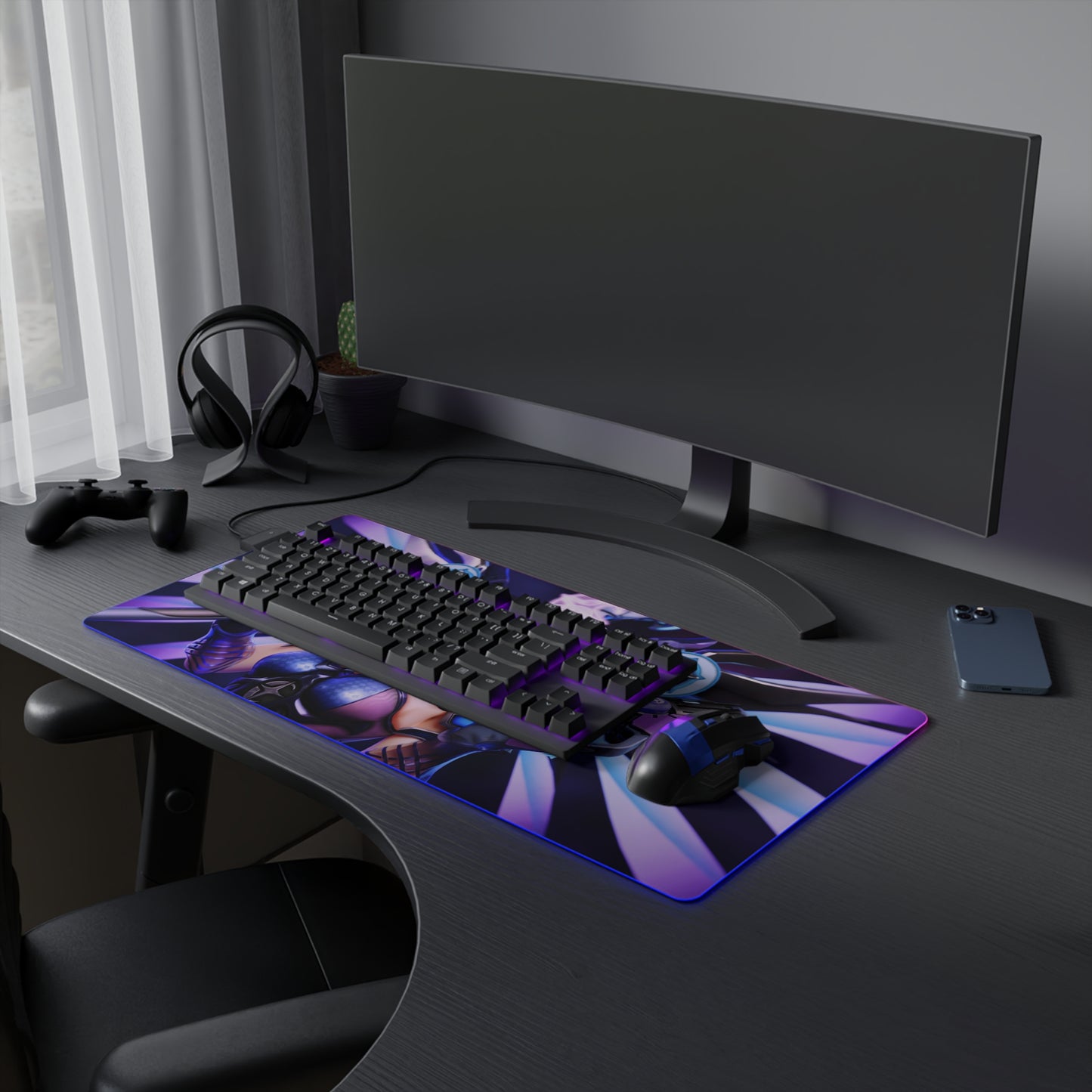 Atlantic Mercy Overwatch 2  LED Gaming Mouse Pad