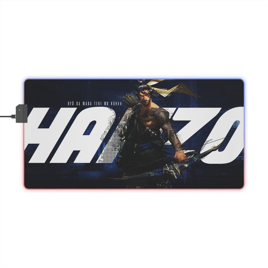 HANZO 001 - Overwatch 2 LED Gaming Mouse Pad