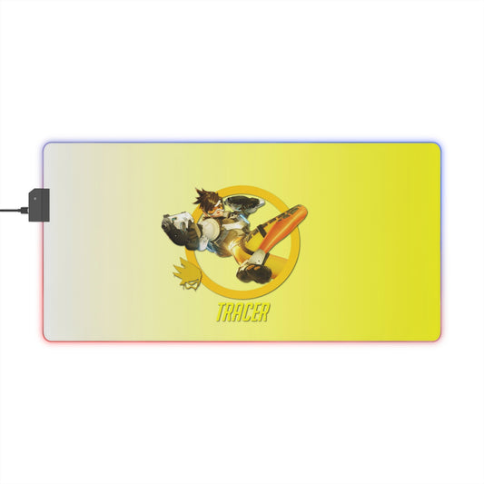 Tracer 001 - Overwatch 2 LED Gaming Mouse Pad