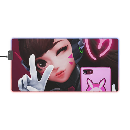 D.va 004 - Overwatch 2 LED Gaming Mouse Pad